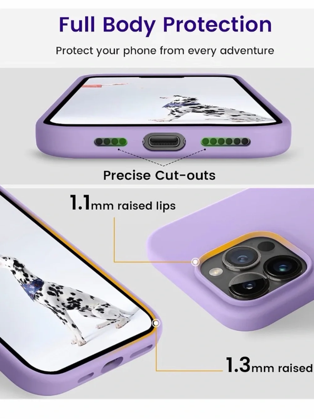 OTOFLY iPhone 15 Pro Silicone Shockproof Phone Case